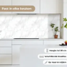 Minimalistisch - Wit - Grijze aders keuken achterwand 2 middel 871 -sfeer4_NL