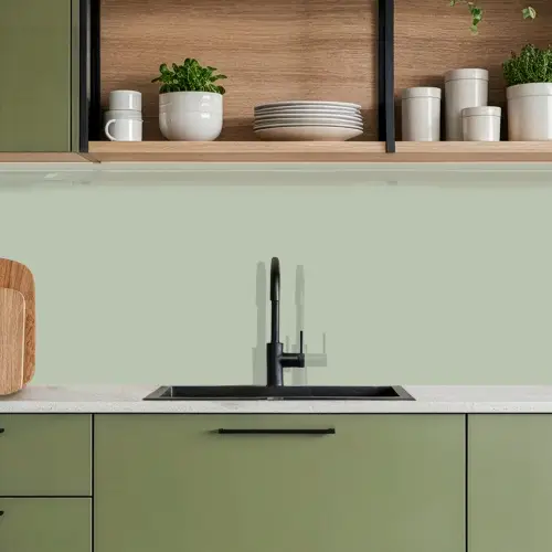 Mintgroen - Effen kleur keuken achterwand 2 middel 871 -sfeer3