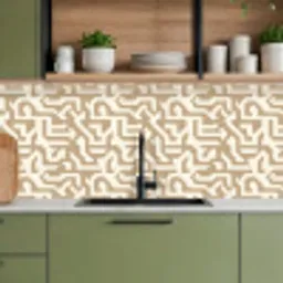 Modern - Abstract - Beige keuken achterwand 2 middel 871 -sfeer3