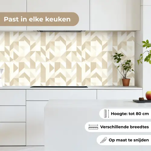 Modern - Abstract - Beige keuken achterwand 2 middel 871 -sfeer4_NL