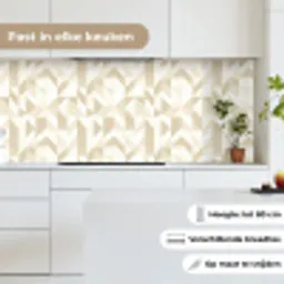 Modern - Abstract - Beige keuken achterwand 2 middel 871 -sfeer4_NL