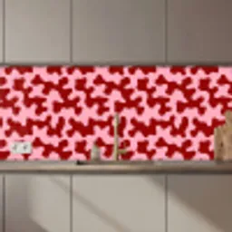 Modern - Abstract - Rood keuken achterwand 2 middel 871 zz_3dshopping