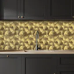 Modern - Cirkel - Goud keuken achterwand 2 middel 871 -sfeer1