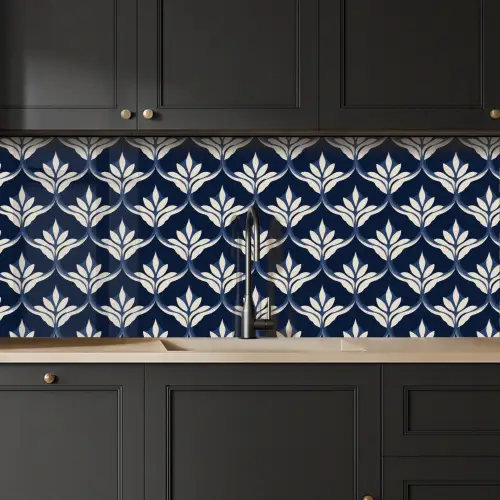 Modern - Ontwerp - Blauw keuken achterwand 2 middel 871 -sfeer1