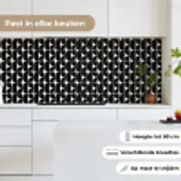 Modern - Geometrisch - Zwart keuken achterwand 2 middel 871 -sfeer4_NL