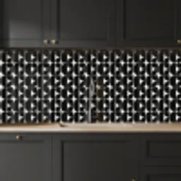 Modern - Geometrisch - Zwart keuken achterwand 2 middel 871 -sfeer1