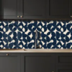 Modern - Geometrisch - Blauw keuken achterwand 2 middel 871 -sfeer1