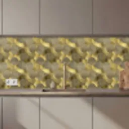 Modern - Geometrisch - Goud keuken achterwand 2 middel 871 zz_3dshopping
