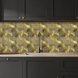 Modern - Geometrisch - Goud keuken achterwand 2 middel 871 -sfeer1