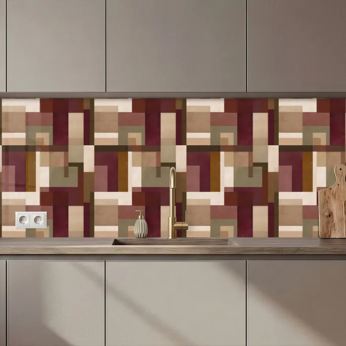 Modern - Geometrie - Kleurrijk keuken achterwand 2 middel 871 zz_3dshopping