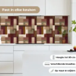 Modern - Geometrie - Kleurrijk keuken achterwand 2 middel 871 -sfeer4_NL