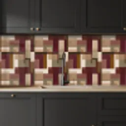 Modern - Geometrie - Kleurrijk keuken achterwand 2 middel 871 -sfeer1