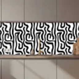 Modern - Lijnen - Zwart keuken achterwand 2 middel 871 zz_3dshopping