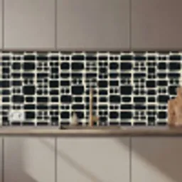 Modern - Organisch - Zwart keuken achterwand 2 middel 871 zz_3dshopping