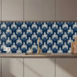 Modern - Patroon - Blauw keuken achterwand 2 middel 871 zz_3dshopping