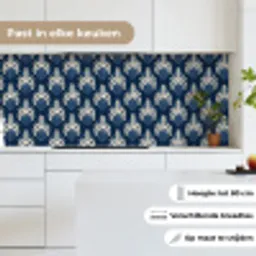 Modern - Patroon - Blauw keuken achterwand 2 middel 871 -sfeer4_NL