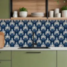 Modern - Patroon - Blauw keuken achterwand 2 middel 871 -sfeer3
