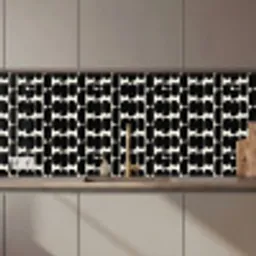 Modern - Patroon - Zwart keuken achterwand 2 middel 871 zz_3dshopping