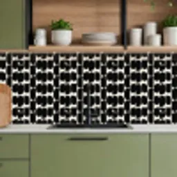 Modern - Patroon - Zwart keuken achterwand 2 middel 871 -sfeer3