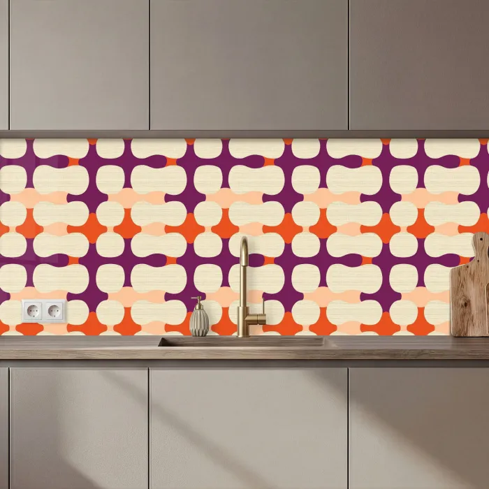Modern - Patroon - Kleurrijk keuken achterwand 2 middel 871 zz_3dshopping