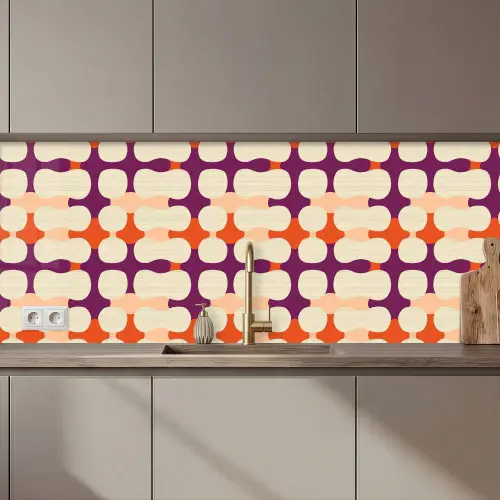 Modern - Patroon - Kleurrijk keuken achterwand 2 middel 871 zz_3dshopping