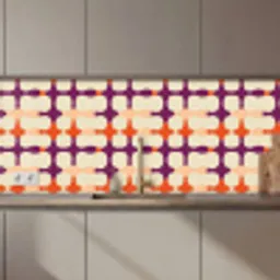 Modern - Patroon - Kleurrijk keuken achterwand 2 middel 871 zz_3dshopping