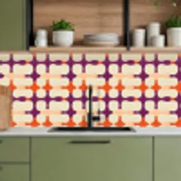 Modern - Patroon - Kleurrijk keuken achterwand 2 middel 871 -sfeer3