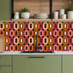 Modern - Retro - Kleurrijk keuken achterwand 2 middel 871 -sfeer3
