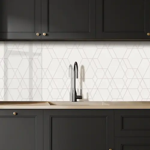 Mozaïek - Design - Geometrie keuken achterwand 2 middel 871 -sfeer1