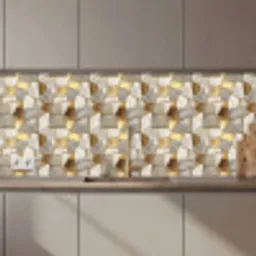 Mozaïek - Marmer - Goud keuken achterwand 2 middel 871 zz_3dshopping