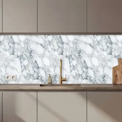 Mozaïek - Marmer - Wit - Onregelmatig keuken achterwand 2 middel 871 zz_3dshopping