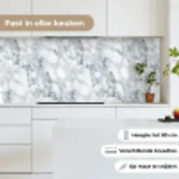 Mozaïek - Marmer - Wit - Onregelmatig keuken achterwand 2 middel 871 -sfeer4_NL