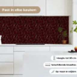 Mozaïek - Tegel - Bordeauxrood keuken achterwand 2 middel 871 -sfeer4_NL