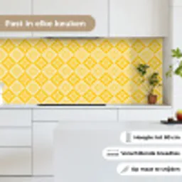 Mozaïek - Vintage - Geel - Patronen keuken achterwand 2 middel 871 -sfeer4_NL
