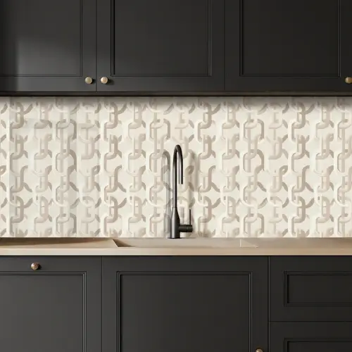 Motief - Abstract - Beige keuken achterwand 2 middel 871 -sfeer1