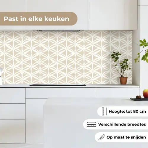 Motief - Modern - Beige keuken achterwand 2 middel 871 -sfeer4_NL