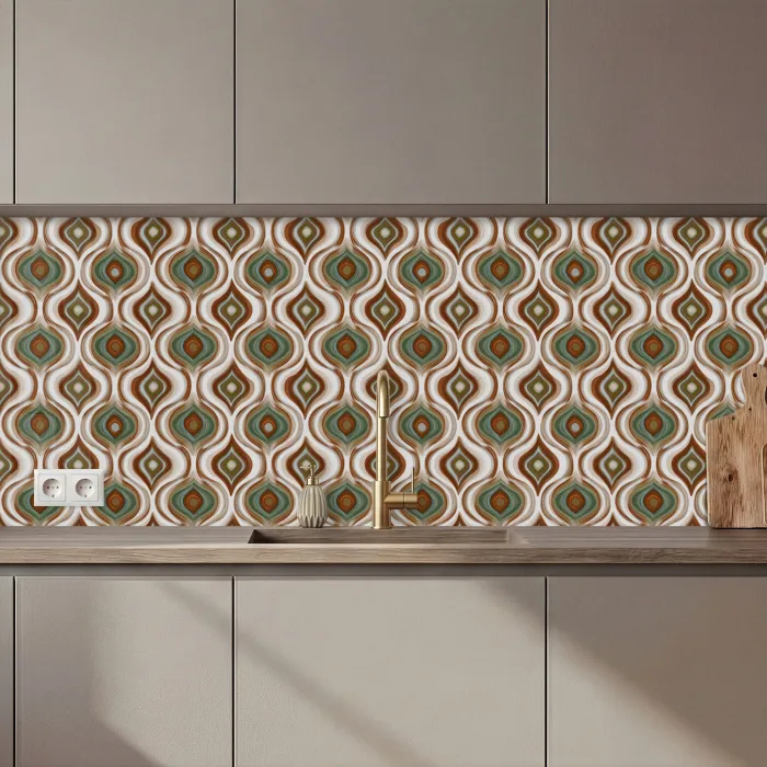 Motief - Patroon - Kleurrijk keuken achterwand 2 middel 871 zz_3dshopping