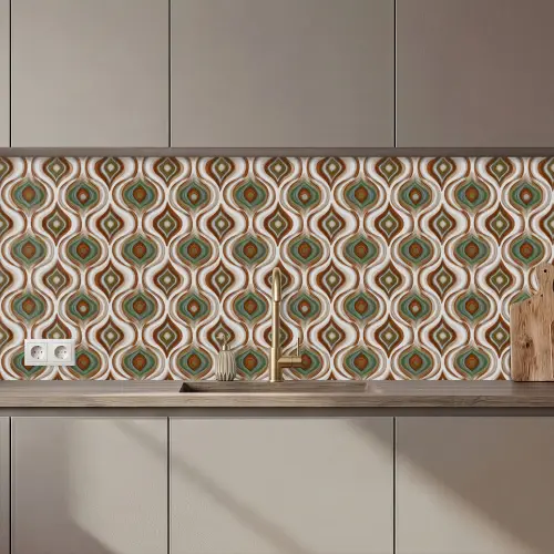 Motief - Patroon - Kleurrijk keuken achterwand 2 middel 871 zz_3dshopping