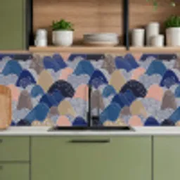 Berg - Pastel - Japans - Patronen keuken achterwand 2 middel 871 -sfeer3