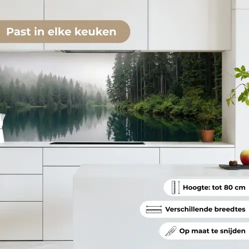 Bergen - Meer - Bos keuken achterwand 2 middel -sfeer4_NL