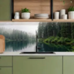 Bergen - Meer - Bos keuken achterwand 2 middel -sfeer3