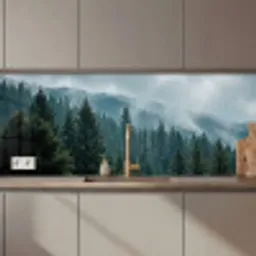 Naaldwoud - Bergen - Mist keuken achterwand 2 middel zz_3dshopping