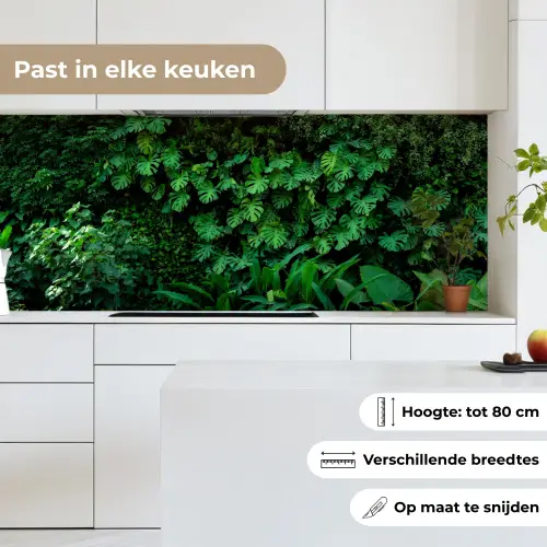 Natuur - Bos - Groen - Monstera keuken achterwand 2 middel -sfeer4_NL