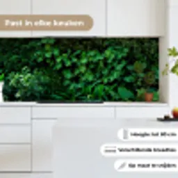 Natuur - Bos - Groen - Monstera keuken achterwand 2 middel -sfeer4_NL