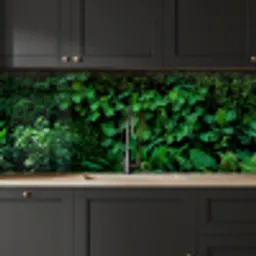 Natuur - Bos - Groen - Monstera keuken achterwand 2 middel -sfeer1