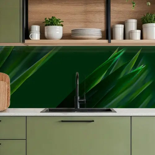 Natuur - Gras - Donkergroen keuken achterwand 2 middel -sfeer3