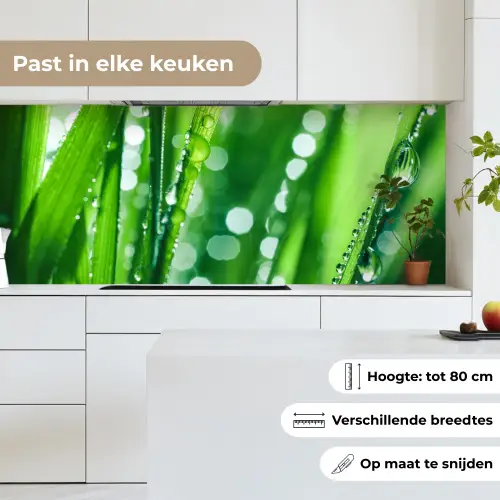 Natuur - Gras - Groen keuken achterwand 2 middel -sfeer4_NL