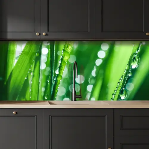 Natuur - Gras - Groen keuken achterwand 2 middel -sfeer1