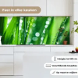 Natuur - Gras - Groen keuken achterwand 2 middel -sfeer4_NL