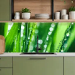 Natuur - Gras - Groen keuken achterwand 2 middel -sfeer3
